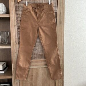 J. Brand Skinny Straight 811 Mid Rise Skinny Leg Jeans Twill Pants Brown Size 28